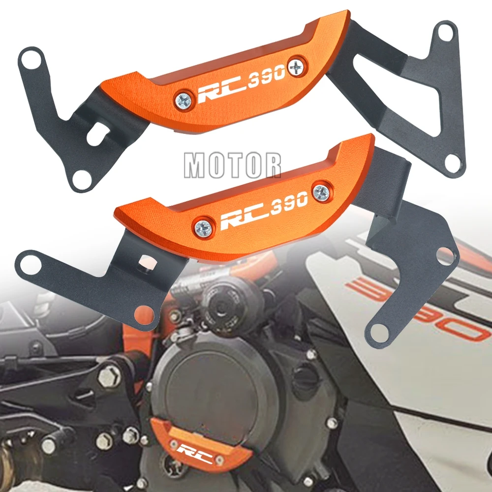 For   RC 390 RC390 2017-2020 2018 2019 Motobike CNC Engine Guard Protector Engine Guard Case Slider Cover Protector 390 250 RC