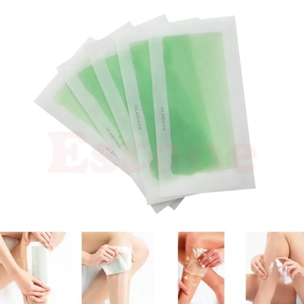 10PCS Waxing Nonwoven Leg Body Hair Removal Depilatory Wax Strips Papers Whosale&Dropship