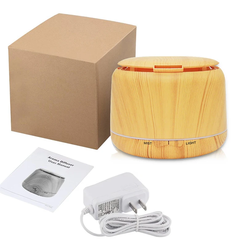 JKO 250ML Electric Humidifier Essential Aroma Oil Diffuser Ultrasonic Xiomi Wood Grain Air Humidifier USB Mist  LED Light