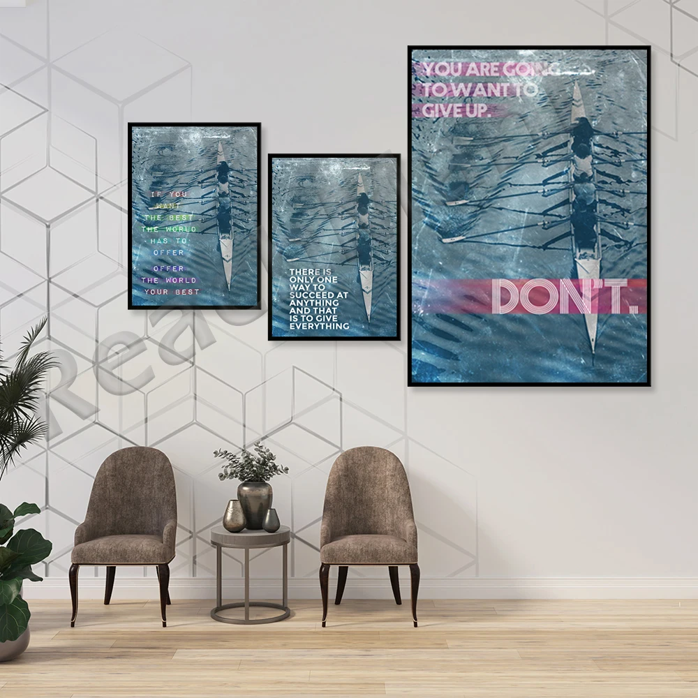 Motif motivasi mendayung janga - Home Decor Quotes On Wall ulasan dan harga