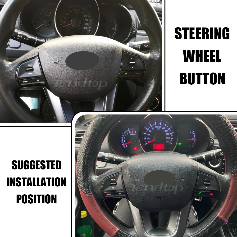 For KIA K2 New RIO K2 2011 2012 2013 2014 Multifunction Steering Wheel Bluetooth Fixed Speed Control Button Audio Switch