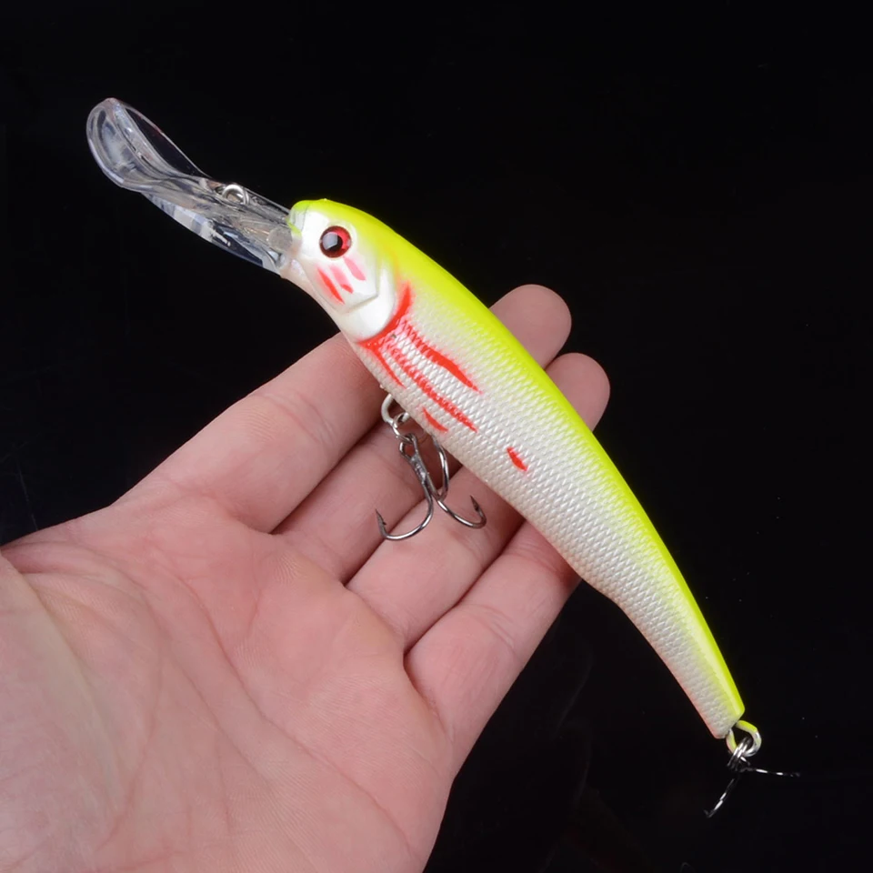 8pcs 16.5cm 28g Pesca Big Minnow Fishing Lures Deep Sea Bass Lure Artificial Wobbler Fish Crankbait Swim Bait Diving 3D Eyes