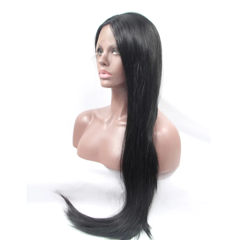 Natural Colored Synthetic Lace Front Wig Cosplay Long Black Straight Frontal Wigs Pre Plucked Glueless Tinashe Hair For Women