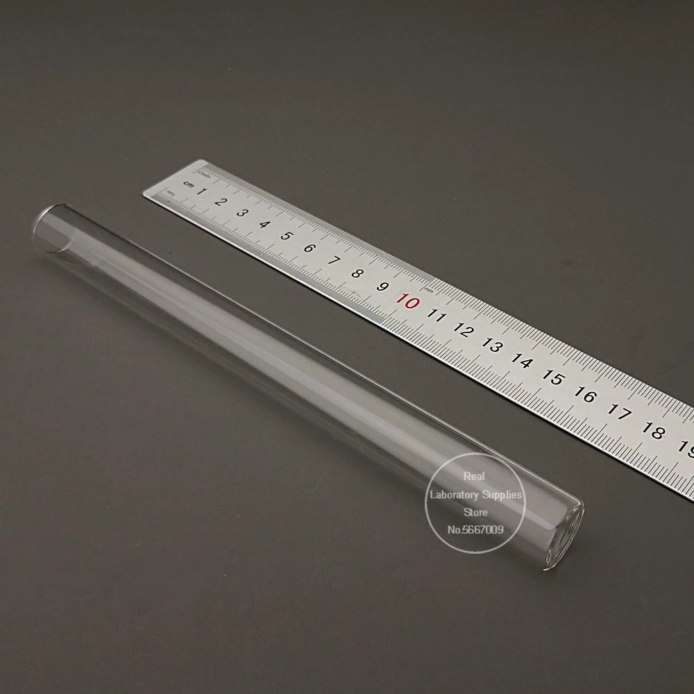 10pcs/lot 18x180mm Clear Flat Bottom Glass Test Tube With Cork Stoppers Laboratory Glassware Container