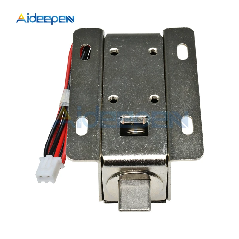 DC 12V 0.6A 600mA Electric Solenoid Lock Tongue Lock With Wire For Electric Control Cabinet Door Drawer Locks Electronic Locks