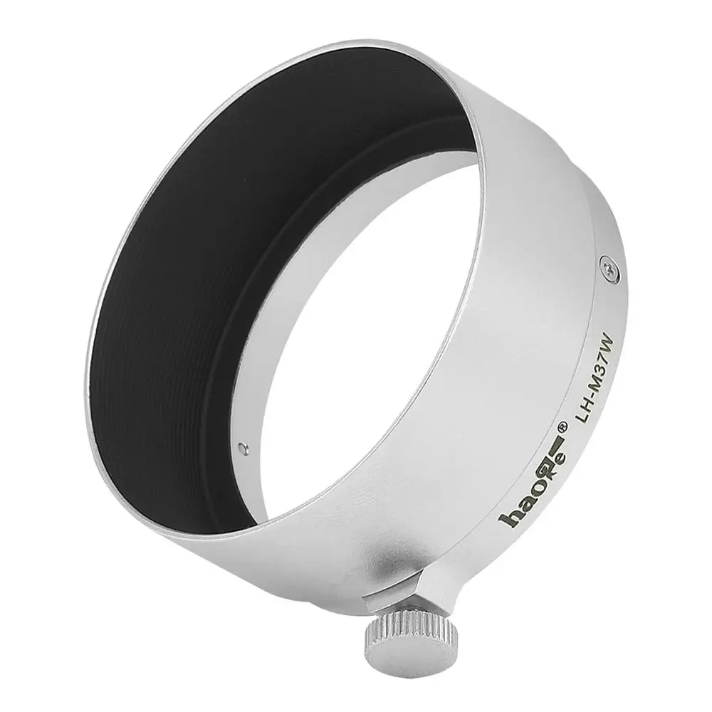 Haoge LH-M37W Metall-Gegenlichtblende für Leica Leitz Elmar 3,5 cm 35 mm f3,5, ersetzt A36 Silber – Detail 4