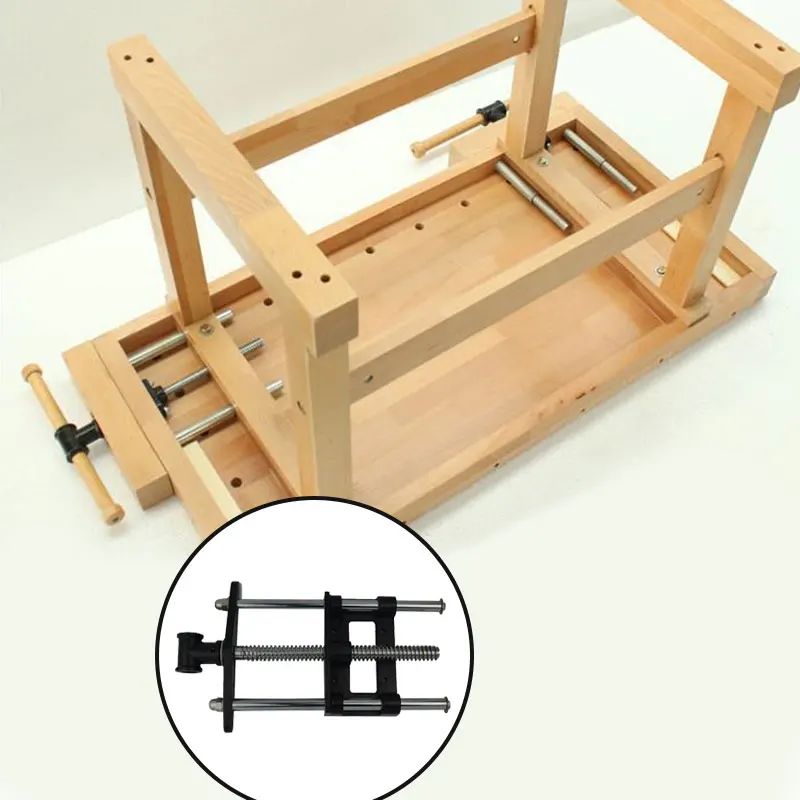 7/10.5 pollici pinze da tavolo per la lavorazione del legno materiale in acciaio malleabile doppia biella Console morsetto strumenti di serraggio