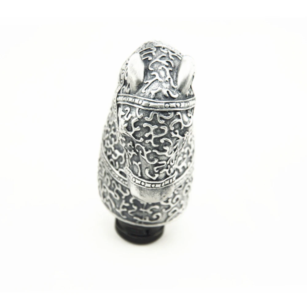 Free shipping Car Truck Manual Gear Stick Shift Shifter Lever Knob Antique Silver Horsehead Gear Knobs