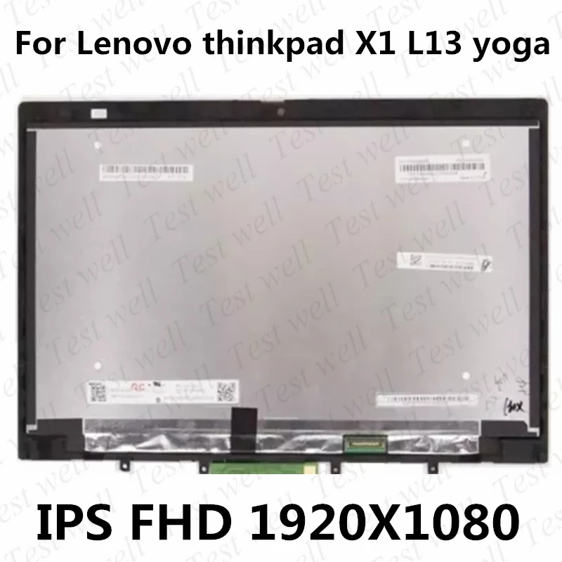 

LCD assembly For Lenovo thinkpad X1 L13 YOGA 13.3 FHD LCD LED touch screen display Digitizer 5M10W64463 5M10W64466 5M10W64465