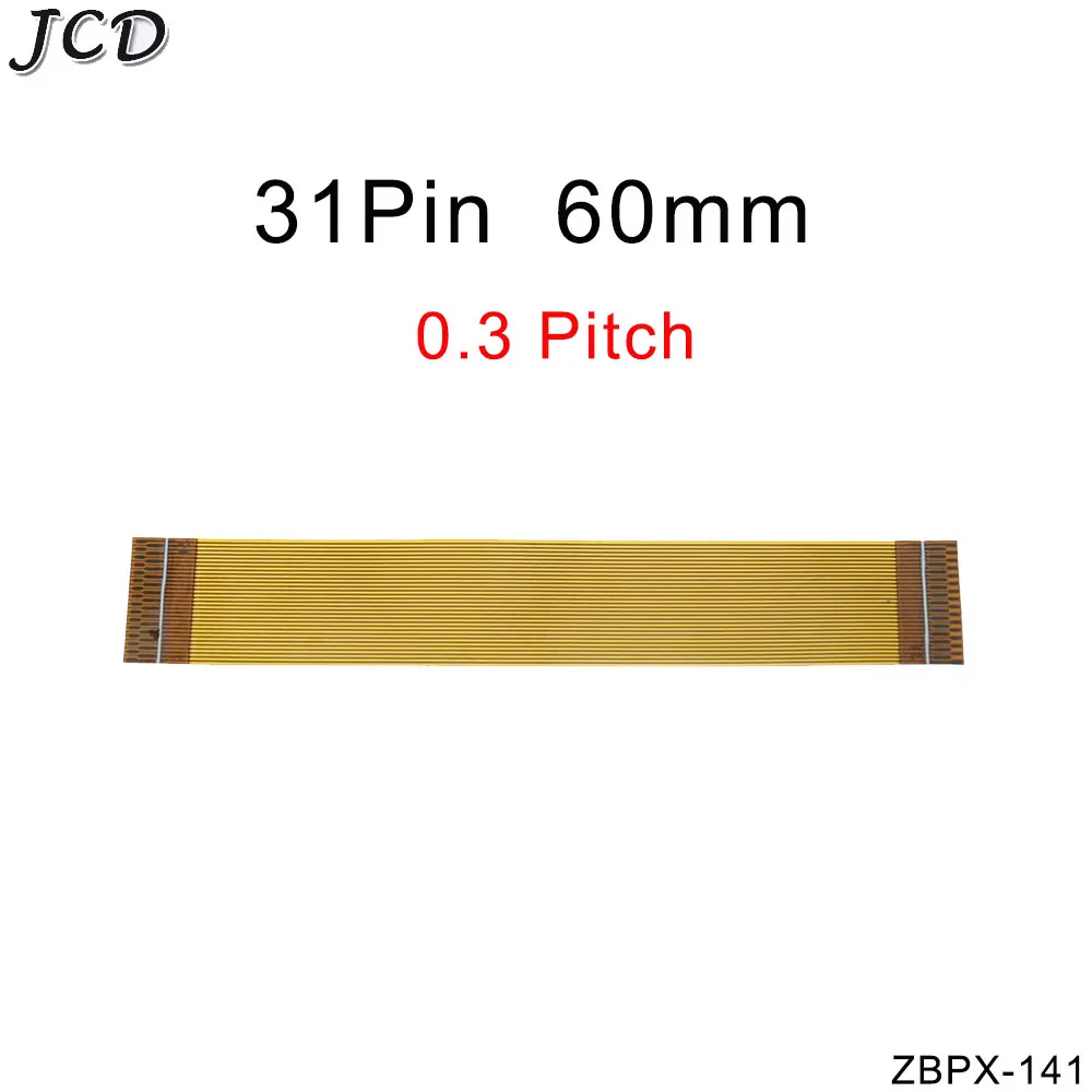 JCD 1pcs 31Pin  Gold plated FPC FFC Connector Flexible flat Cable 0.3 mm Pitch Line 28 30 60 100 120 150 200 350 mm