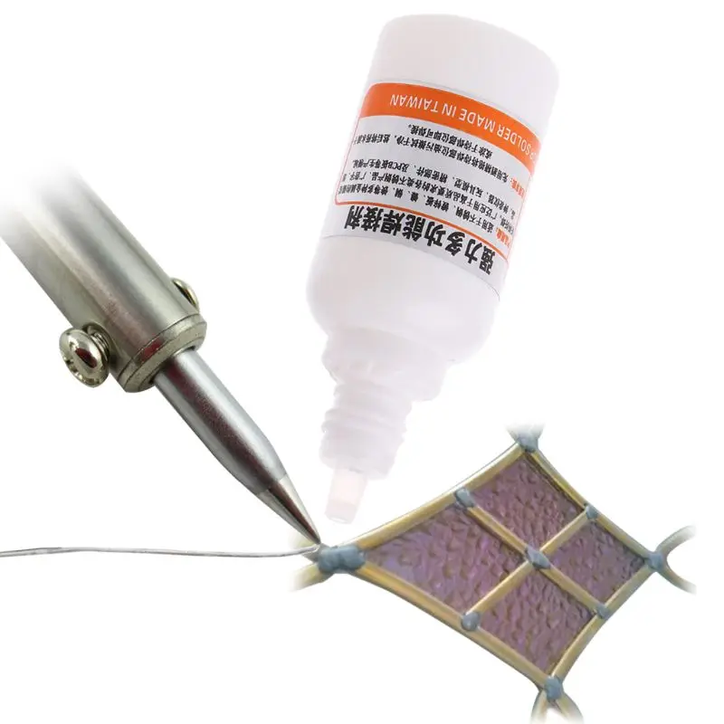 Saldature per liquidi durevoli in acciaio inossidabile per saldatura a flusso in acciaio inossidabile da 35ml