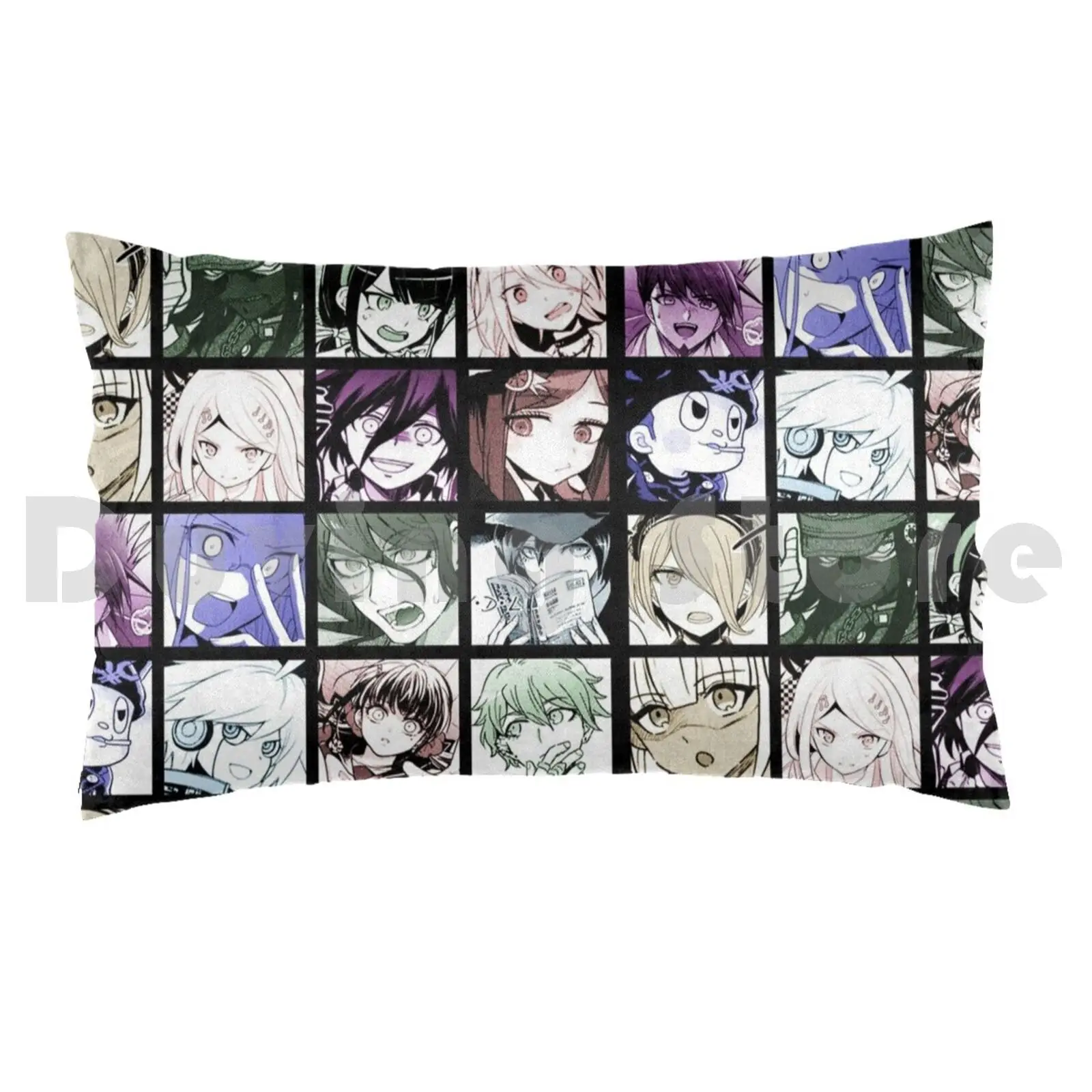 Drv3 Manga Collection ( Colored )Pillow case Shuichi Saihara Himiko Yumeno Kaede Akamatsu Miu