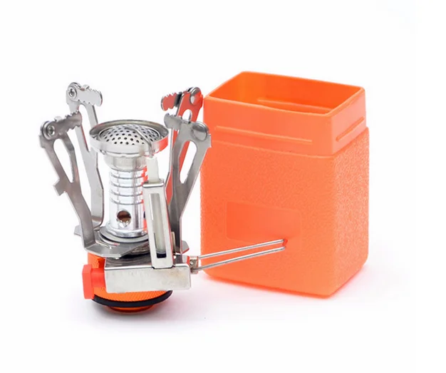 3000W Portable Light Weight Design Outdoor Picnic Camping Hiking Foldable Gas Stove Cookout Butane Burner Orange/Black Optional