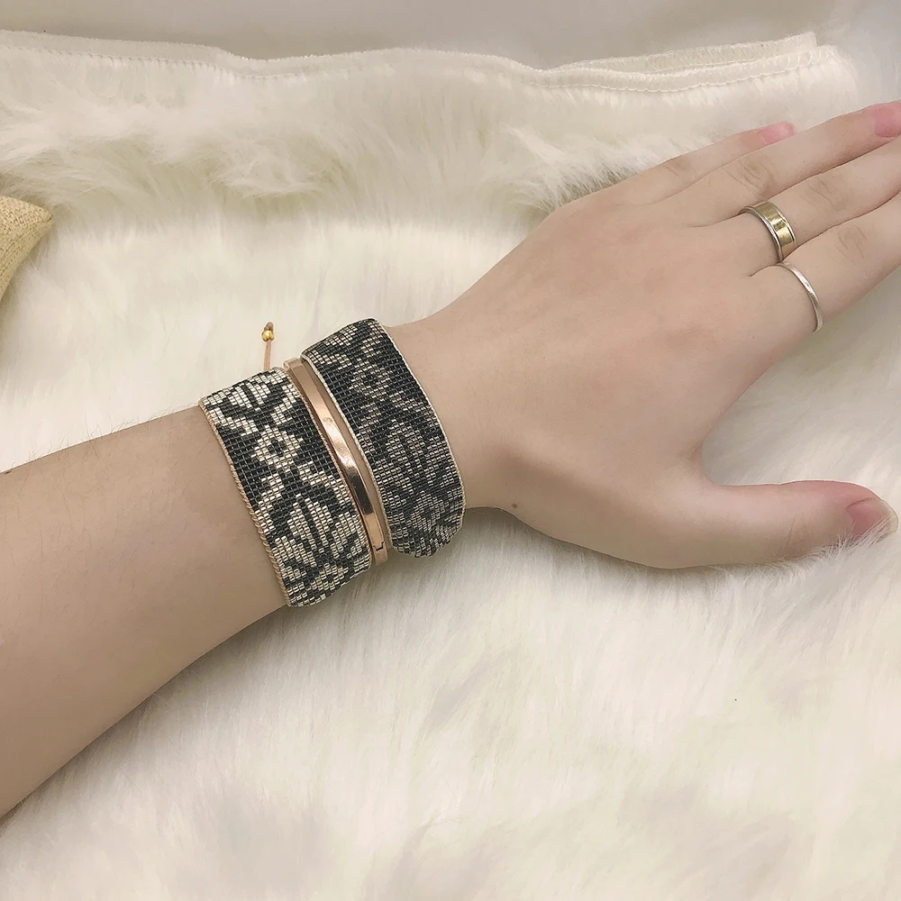 ZHONGVI Bracelet MIYUKI For Women Fashion Woven tassel Loom Pulseras Mujer INS Handmade Cuff Bracelets Moda GIfts Dropshipping