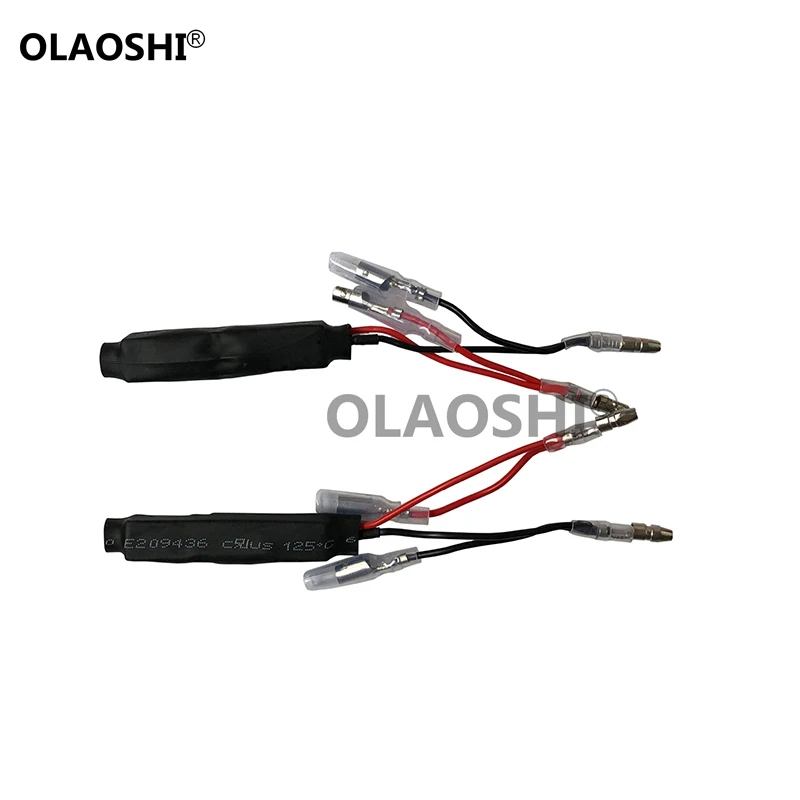 2 PCS Motorcycle Indicator Turn Signal Lights Load Resistor Decoder Solve Blinker Flasher Error Fixed Connector Resistance