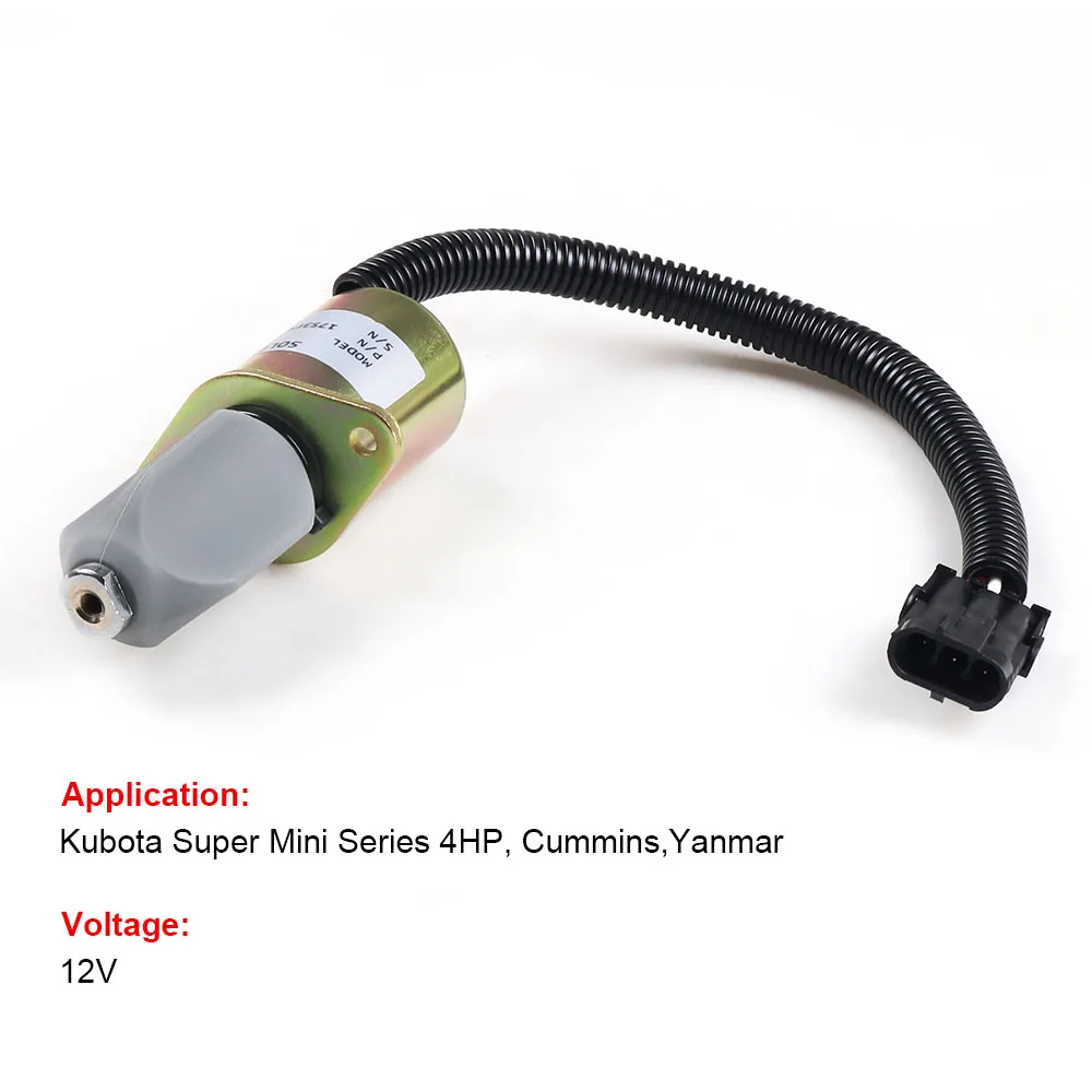 Katup Solenoid Pemutus Bahan Bakar 24V 1753ES-24A6UC3B1S1 Untuk Cummins Untuk Yanmar Untuk Kubota 3931196 SA-3665-24