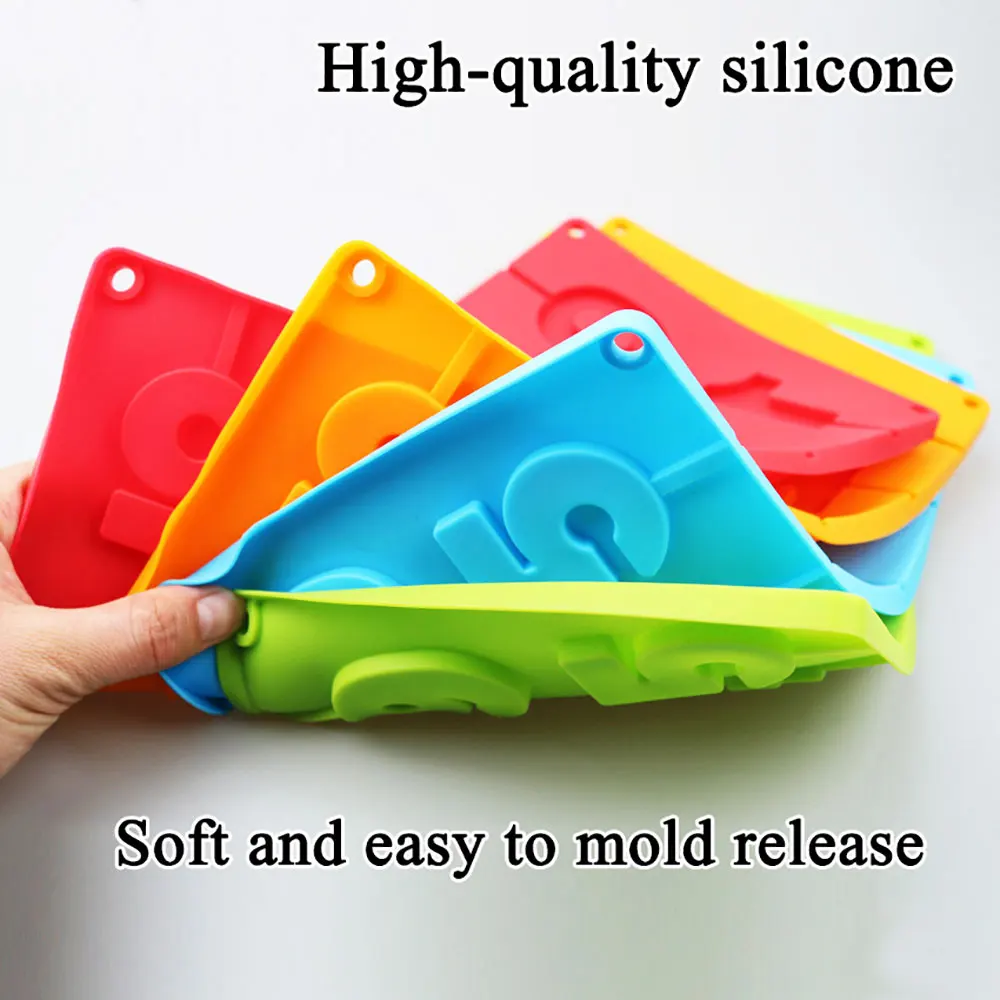 Silicone world 0-9 Silicone Numbers Mold Chocolate Mold Bake Moulds Digital Shape Fondant Cake Jelly Pastry DIY Cake Tools