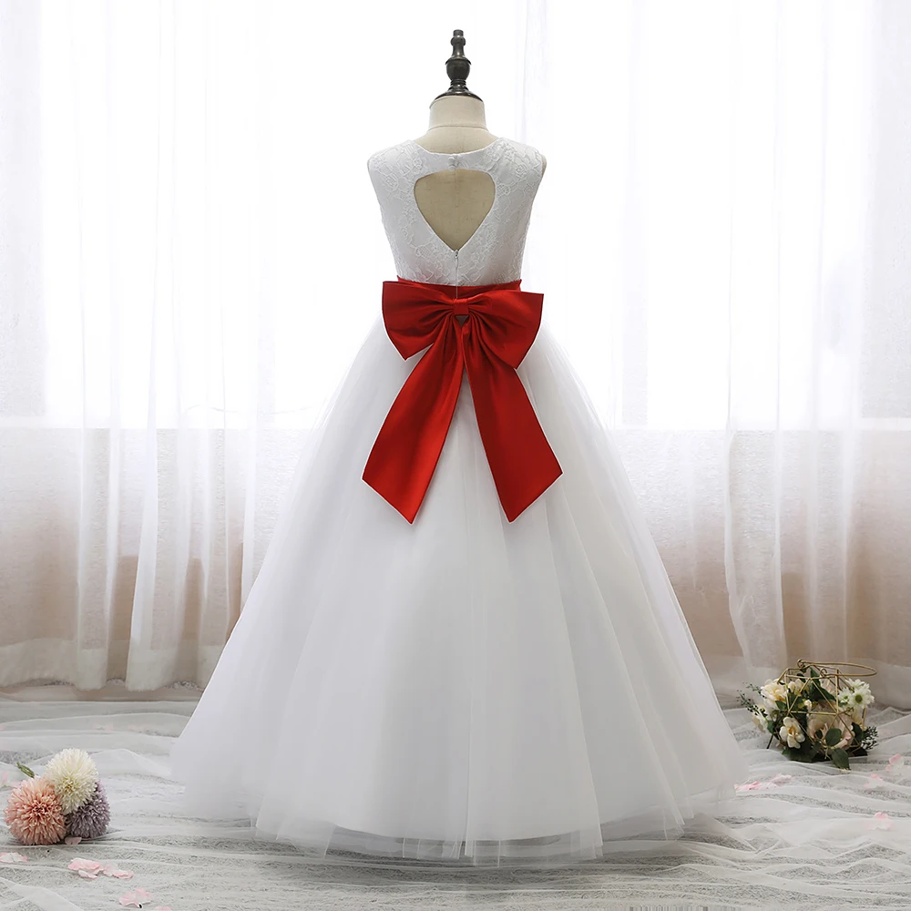 Weihnachten & Neujahr Geschenk elegant & hübsches Mädchen Kleid für Kinder Hochzeit Ballkleid Blumen mädchen Abschluss ball Junior Brautjungfer Quince anera Kleid