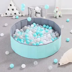 Infant Ball Pool Foldable Shining Ball Pit Balls For Dry Pool Ocean Ball Playpen Toys Washable Folding Fence Kids 100*30CM