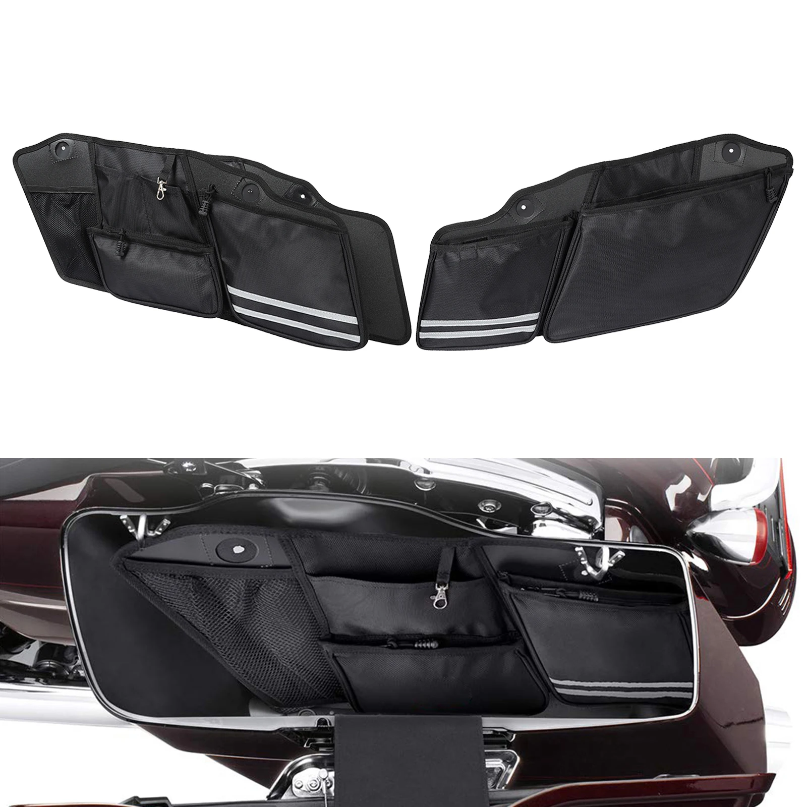 

Saddlebag Side Bags Organizers for Touring Street Glide Electra CVO FLHRXS FLTRU 2014-2020 2016-2019 2015-2020