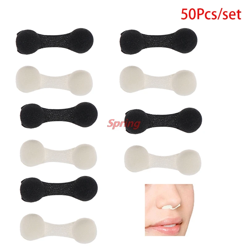 Popular 50Pcs/lot Anti-pollution Tanning Nasal Plug Spray Nose Filters Sponge