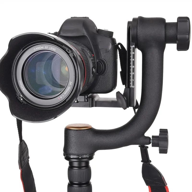 QZSD Q45 Professional 360-degree Panorama Gimbal Tripod Head Bird-Swing Quick Release Plate For DSLR Video Camera Telephoto Lens