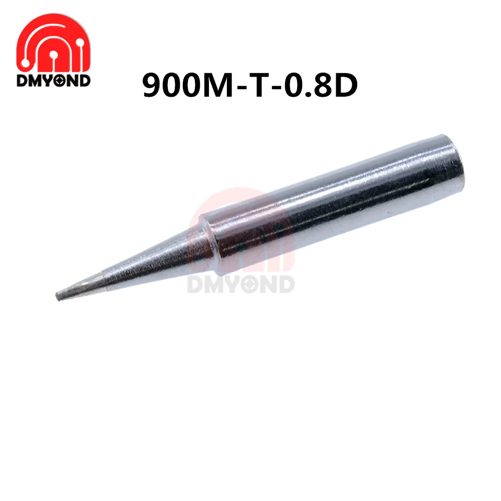 10pcs Soldering Iron Tip 900M T Diamagnetic Copper Lead-free Solder Tip 0.8D/0.5C/1C/LB/B/I/K Soldering Station