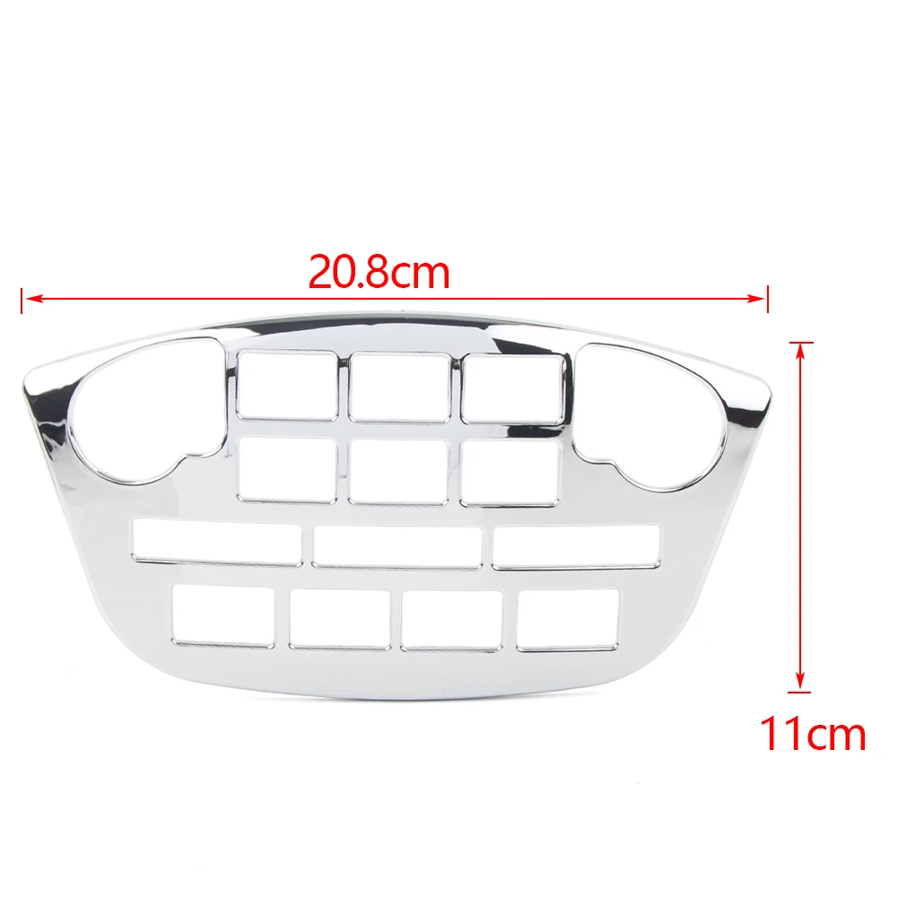 GL 1800 Gold Wing Motorcycle Radio Accent Panel Trim Cover For Honda Goldwing GL1800 2001-2011 02 03 04 05 06 07 08 09 10 Chrome