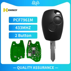 XNRKEY Replacement Remote Car key fob 433MHz PCF7961M for Renault Logan II Sandero II 2014 With VAC102 Blade