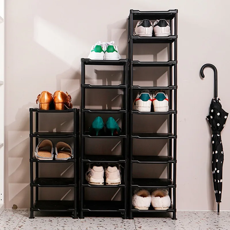 Multi-layer Simple Shoe Cabinet DIY Assembled Space-saving Shoe Organizer Shelf Home Dorm Storage Closet Dustproof Shoes Rack