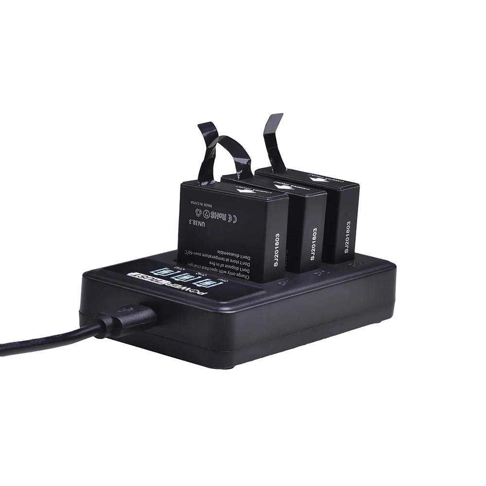 SJCAM SJ7 Pin Sạc Li-ion 1000MAh Và 3 Khe Cắm Sạc Thông Minh Cho SJCAM SJ7 Camera Hành Động