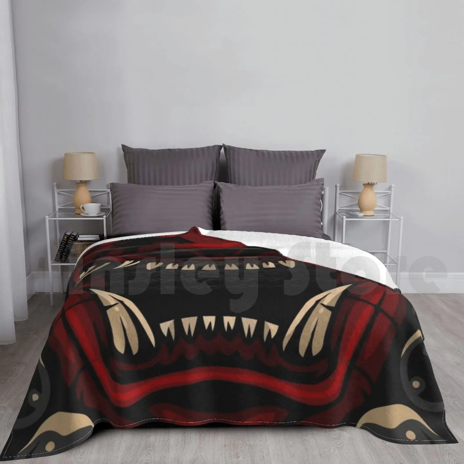 Oni The Japanese Folklore Blanket Fashion Custom Oni Devil Demon Scary Oni Yokai Myth Mythology Asian Myth