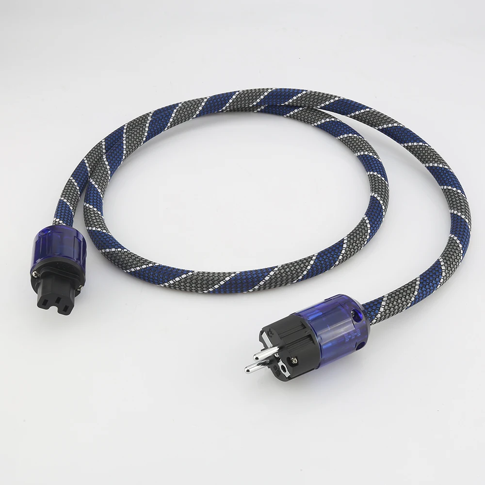 Audiocrast P110เงิน Audiophile AC Power Cable Power EXTENSION Cable HIFI HI END Schuko US