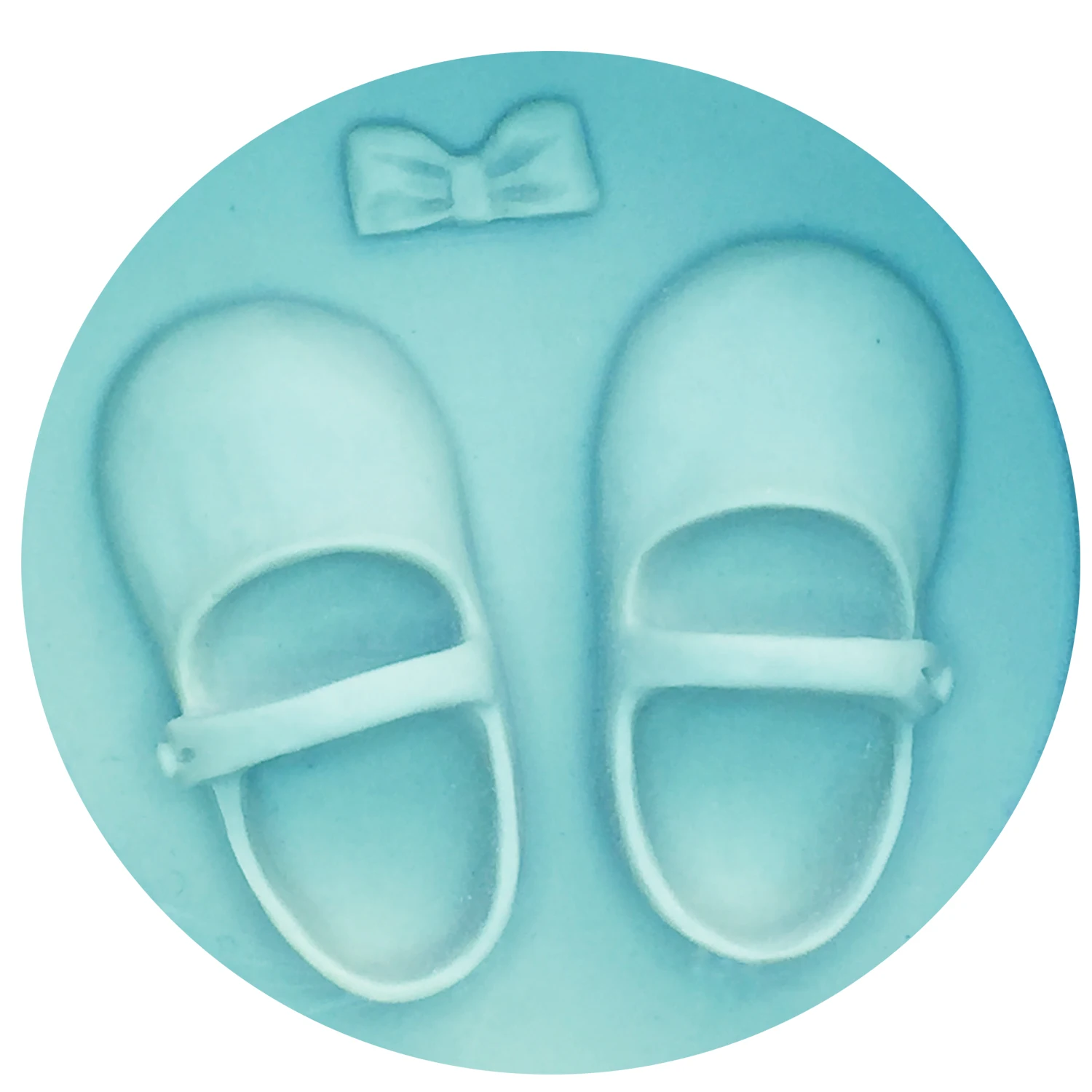 M0145 Baby Shoes Bow Silicone Cake Molds Gum Paste Chocolate Clay Candy Mold Fondant Cake Decorating Tools