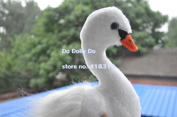 Original White Swan Simulation Animal Stuff Bird Plush Toy Doll Children Birthday Gift