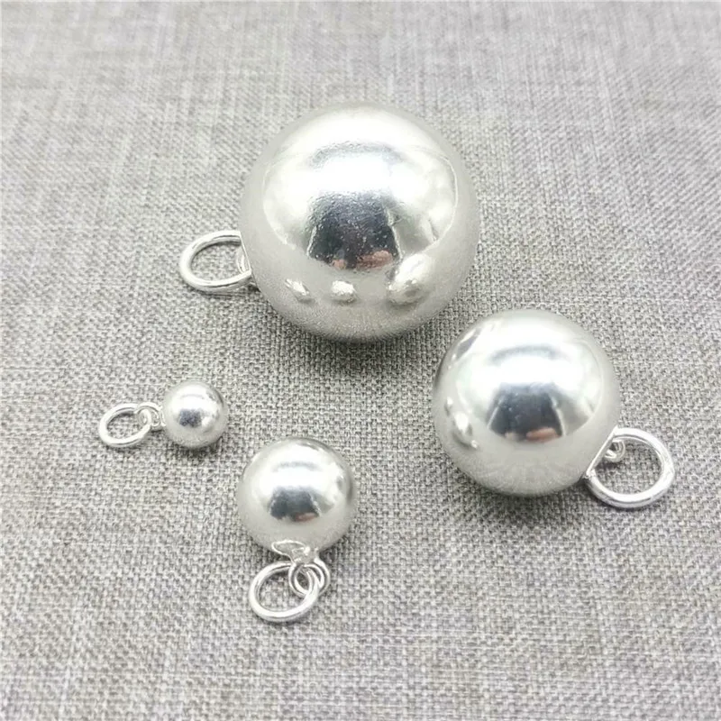 925 Sterling Silver Round Bead Ball Charms 6mm - 24mm for Bracelet Necklace