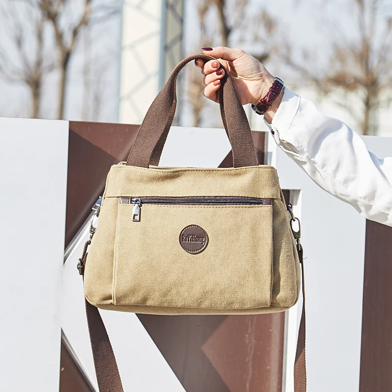 Neue Multifunktions Umhängetasche für Frauen Schulter Messenger Taschen Weibliche Leinwand Handtaschen Mode Große Kapazität Hobos Pack – Detail 11