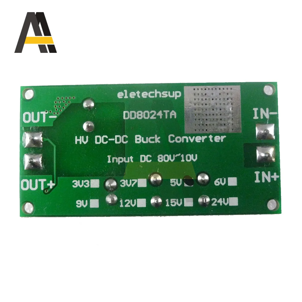 High-Voltage DC-DC Buck Converter Module Step-Down Voltage Regulator Board 80V 72V 64V 60V 48V 36V 24V to 15V 12V 9V 6V 5V 3.3V