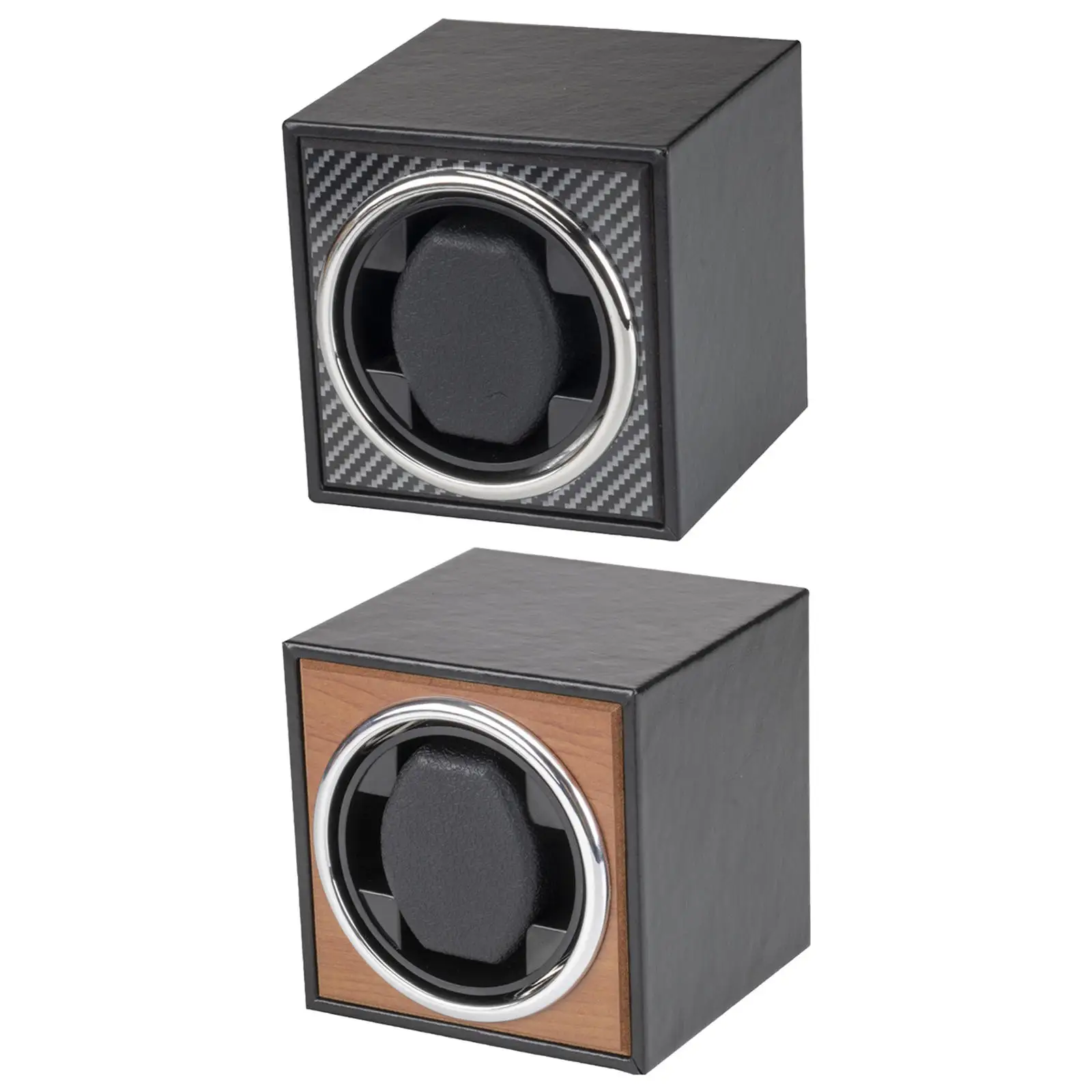 USB Battery Powered Single Watch Winder Winding Box PU Leather 2 Rotation Modes for Mechanical Watch Wristwatch Bedroom Gifts