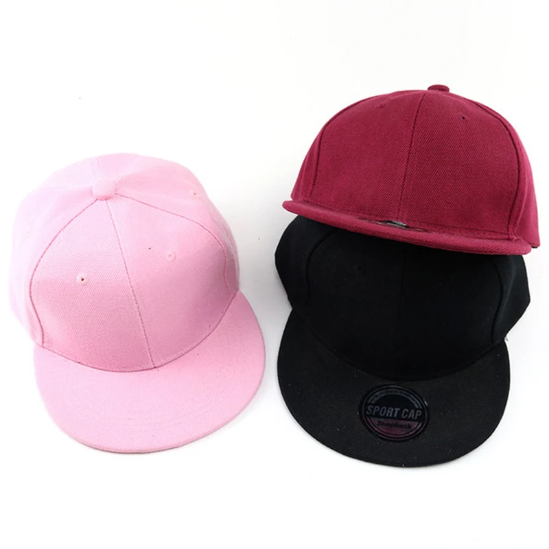 New Baby Baseball Cap For Boy Girl Hats Children\'s Hip Hop Caps Light Board Casual Advertising Solid Color Hat Kids Snapback