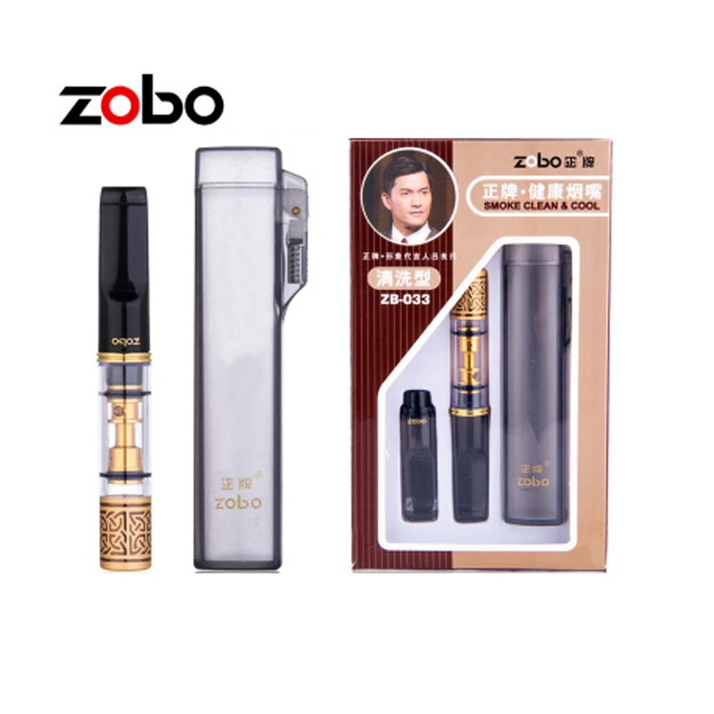 

Zobo-Cigarette Puff Holder Metal&Plastic Double Filters Mouthpiece Wash Cycle Filter Tip