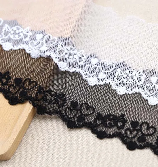 1yard Width:6cm Sweet Candy Mesh Embroidered Lace Sewing Accessories Lace Garment Trim Lace DIY(ss-434)