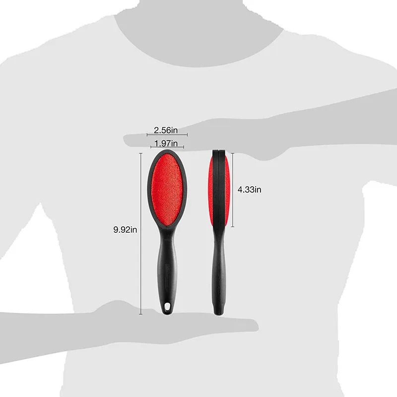 2 حزمة فرشاة مزيل الشعر للحيوان الأليف الوبر فرش للملابس الملابس فرشاة ل الأريكة قابلة لإعادة الاستخدام معجزة فرشاة مزدوجة الجانب