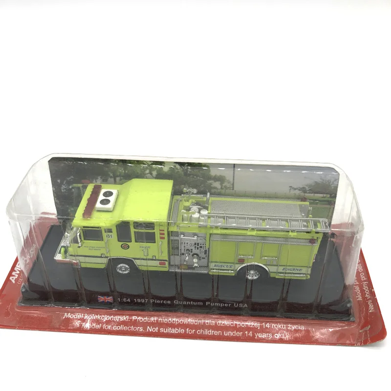 Quality 1:64 alloy 1997 rescue truck model,fire truck toy in original packaging,free shipping wholesale and retail