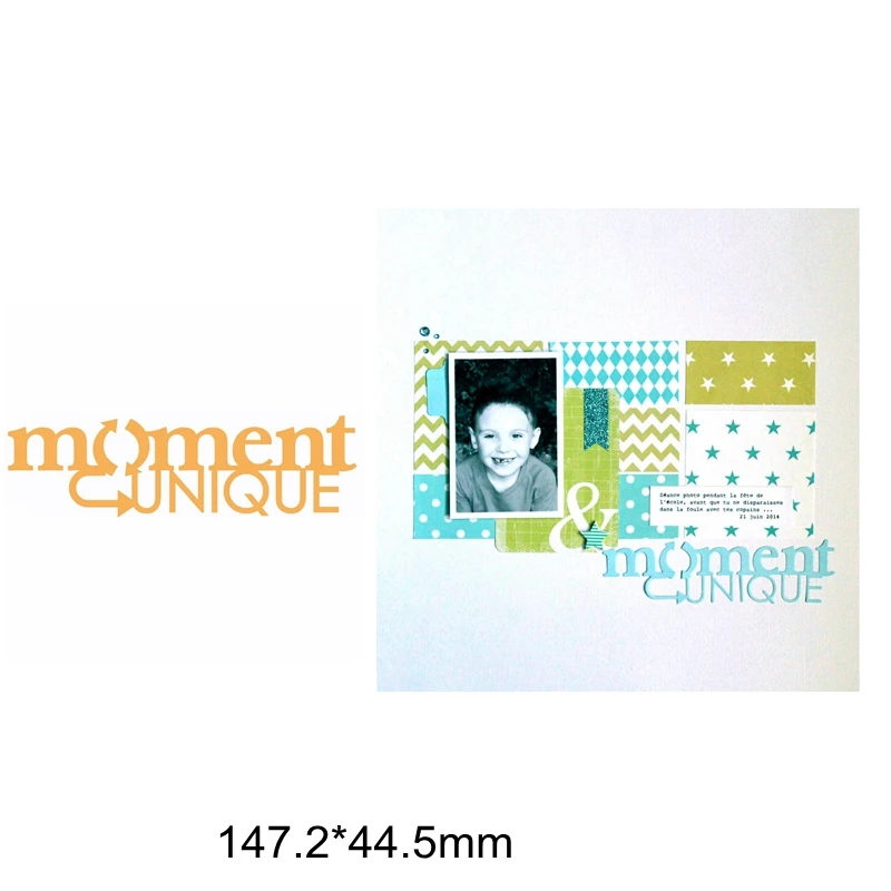 

French Moment Unique Sentence Words Letter Alphabet Metal Cutting Dies Scrapbook Craft Make Cards Embossing Paper Die Cut Hot