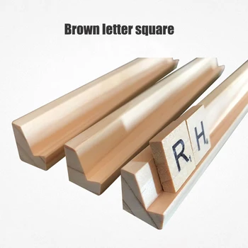 4 pezzi Domino vassoi Rack in legno titolari piastrelle staffa di gioco posizionamento lettera Decor Rack per bambino adulto Mahjong Player all'ingrosso