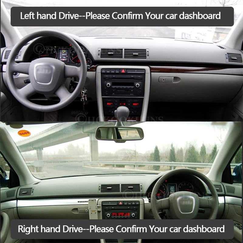 Dashboard Cover Protective Pad for Audi A4 B6 B7 2002~2008 Car Accessories Dash Board Sunshade Anti-UV Carpet S-line 2006 2007