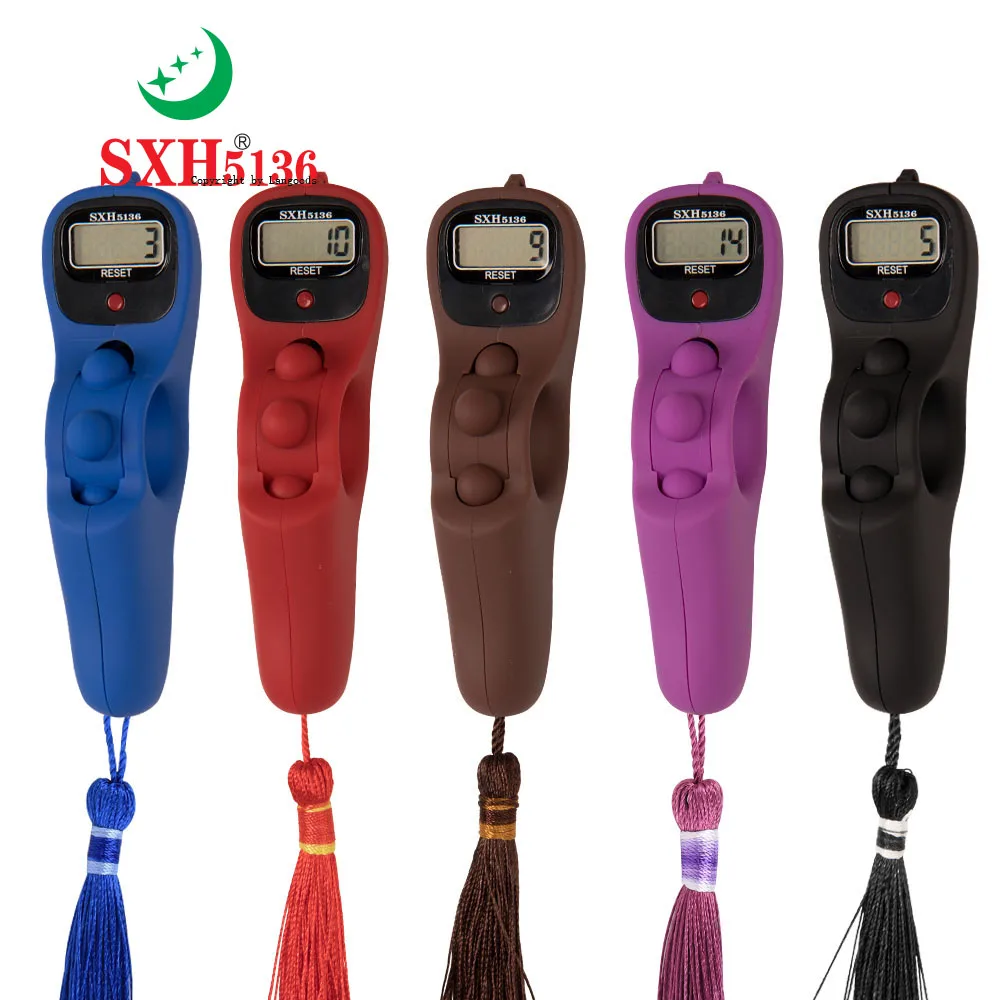 SXH5136  Electronics Digital Tally Counter  Muslim Prayer Digital Tasbih Solid Color Without LED