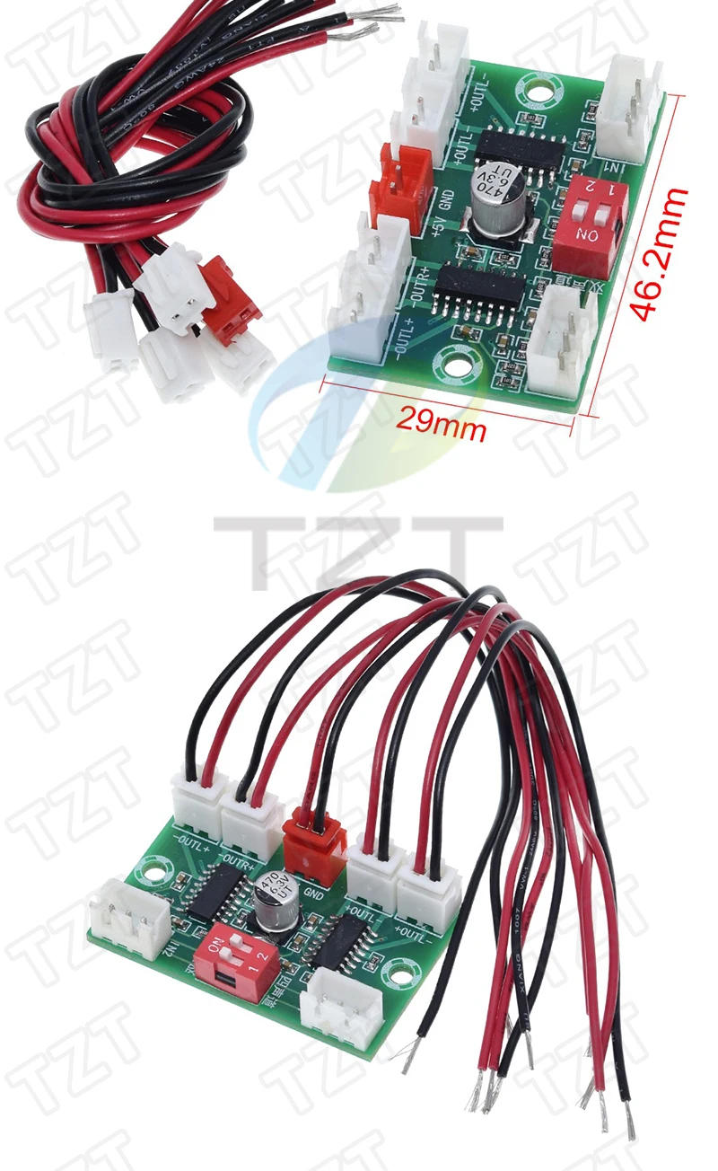 1/3 Stück 4*3W PAM8403 4-Kanal Mini Digital Audio Verstärker DIY Modul USB 5V kleiner Stereo-Verstärker Verstärkerplatine XH-A156 – Detail 2