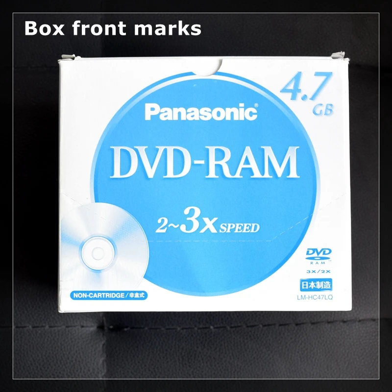 10PCS/BOX Panasonic 4.7G LM-HC47LQ 12CM 2-3X SPEED DVD-RAM Rewriteable disc Archive CD Recording disk WHOLESALE